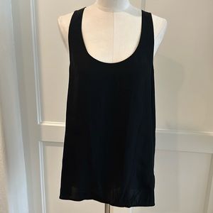 Vince Perfect Black Silk Tank